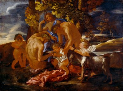 La crianza de Baco de Nicolas Poussin